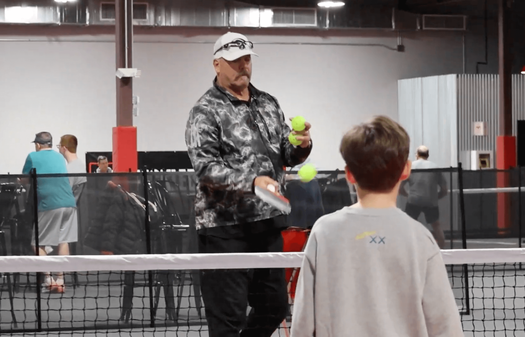 Kids learn how to play at Box Pickleball